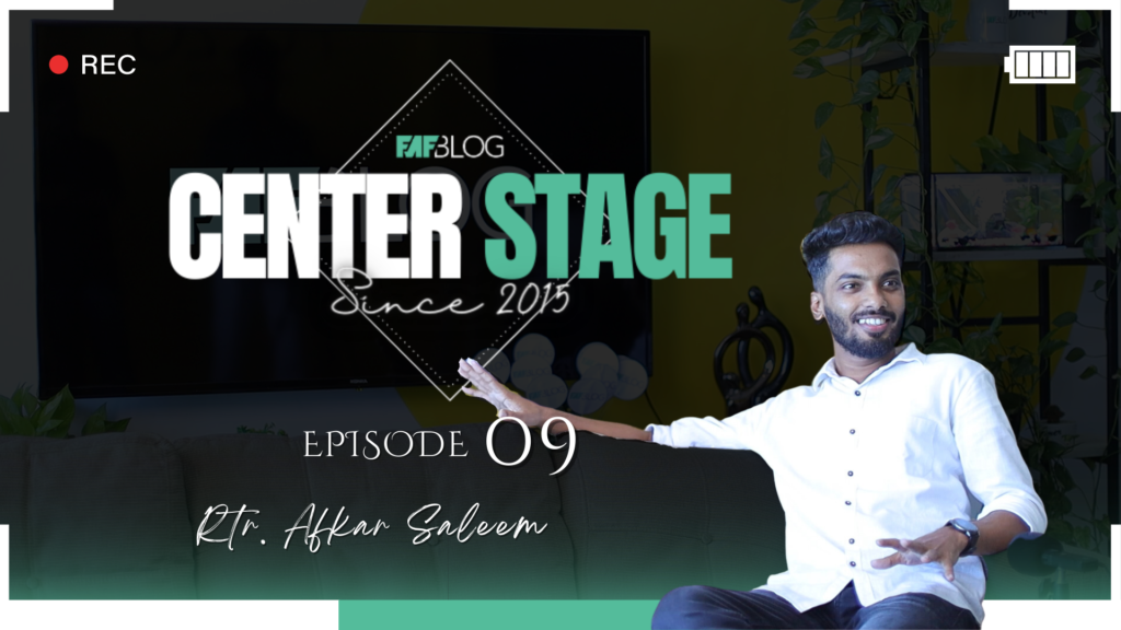 Center Stage – Rtr. Afkar Saleem
