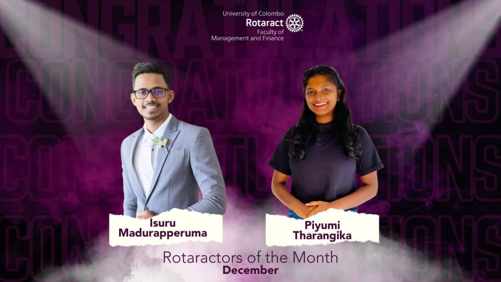 Rotaractors of the Month – December 2023