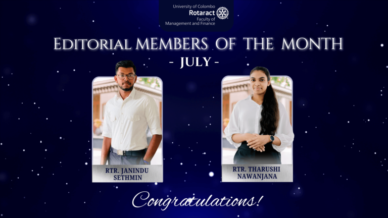 Editorial Members of the Month – July 2024