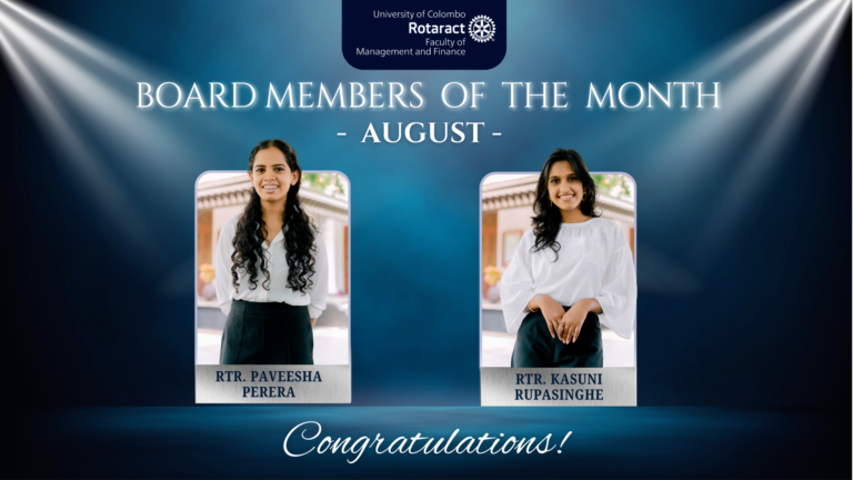 Board Members of the Month of August