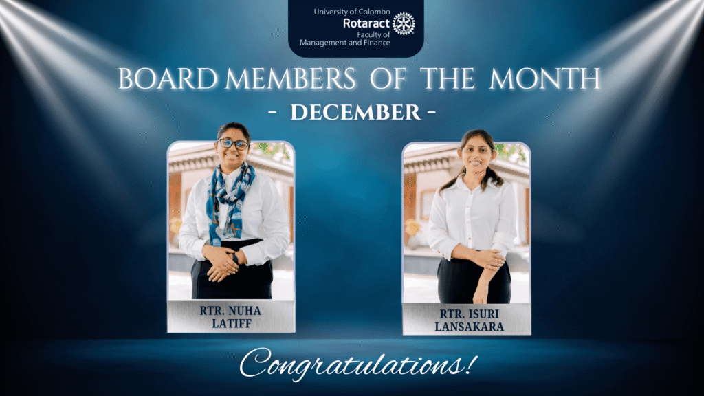Board Members of the Month – December 2024