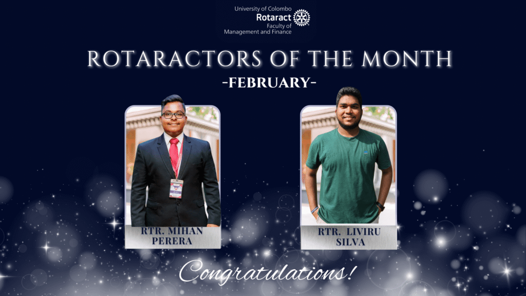 Rotaractors of the Month – February 2025